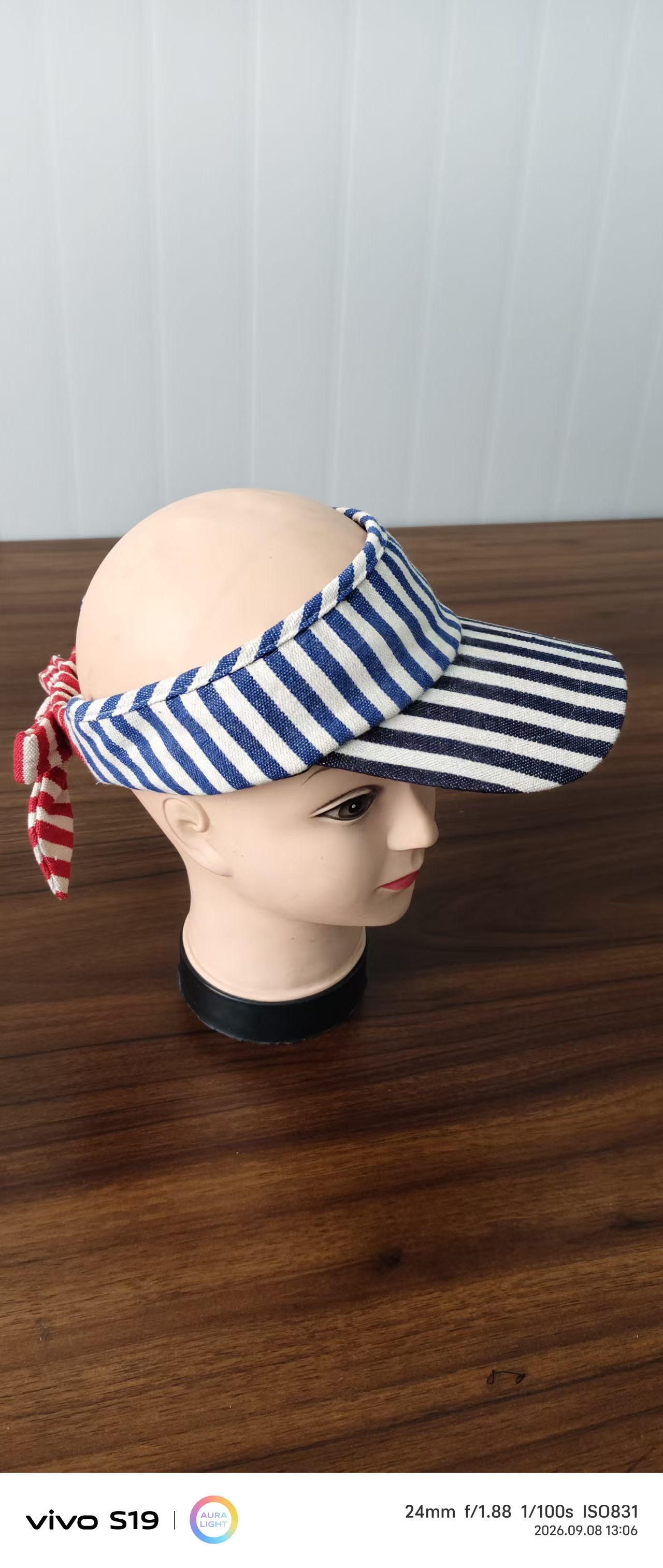 Visor Caps Striped Visor Cap