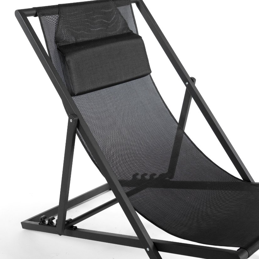 Beach Chair Square Tube Chair with 5 Recline Positions