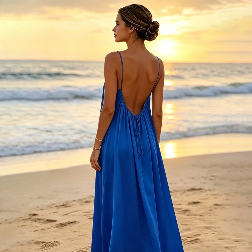 Dresses 6934 Relaxed Camisole Beach Maxi Dress