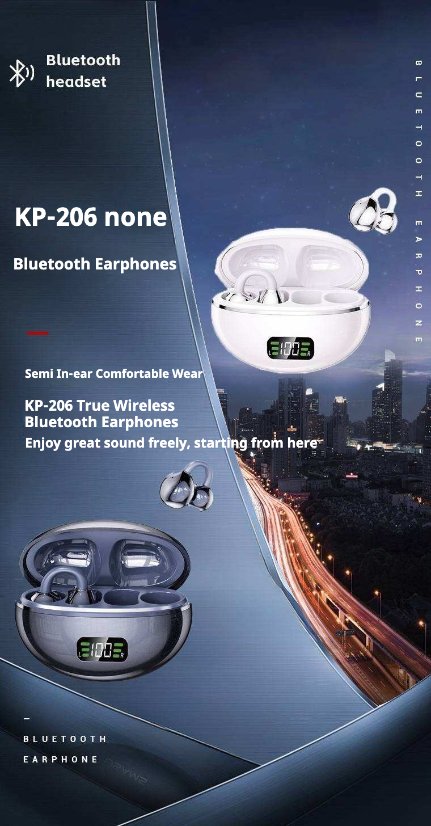 TWS Earbuds KP-206 Wireless Bluetooth OWS Clip-on Earphones