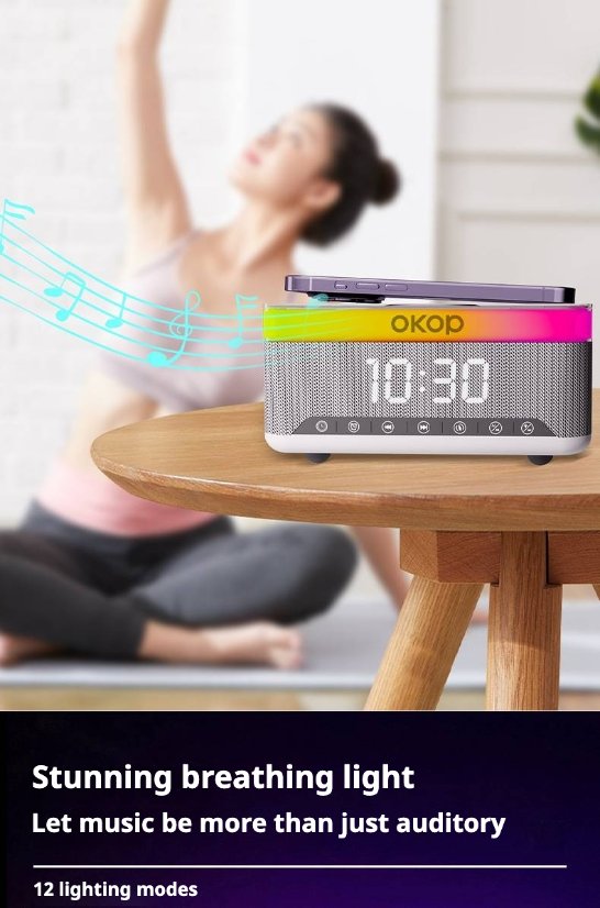 Wireless Charging Bluetooth Speaker KP-559 Wireless Charging Bluetooth Speaker