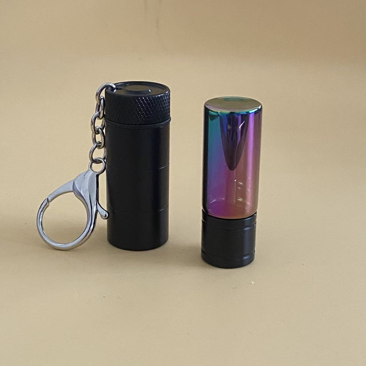 Keychain Storage Multi‑Color Metal Portable Storage Pendant