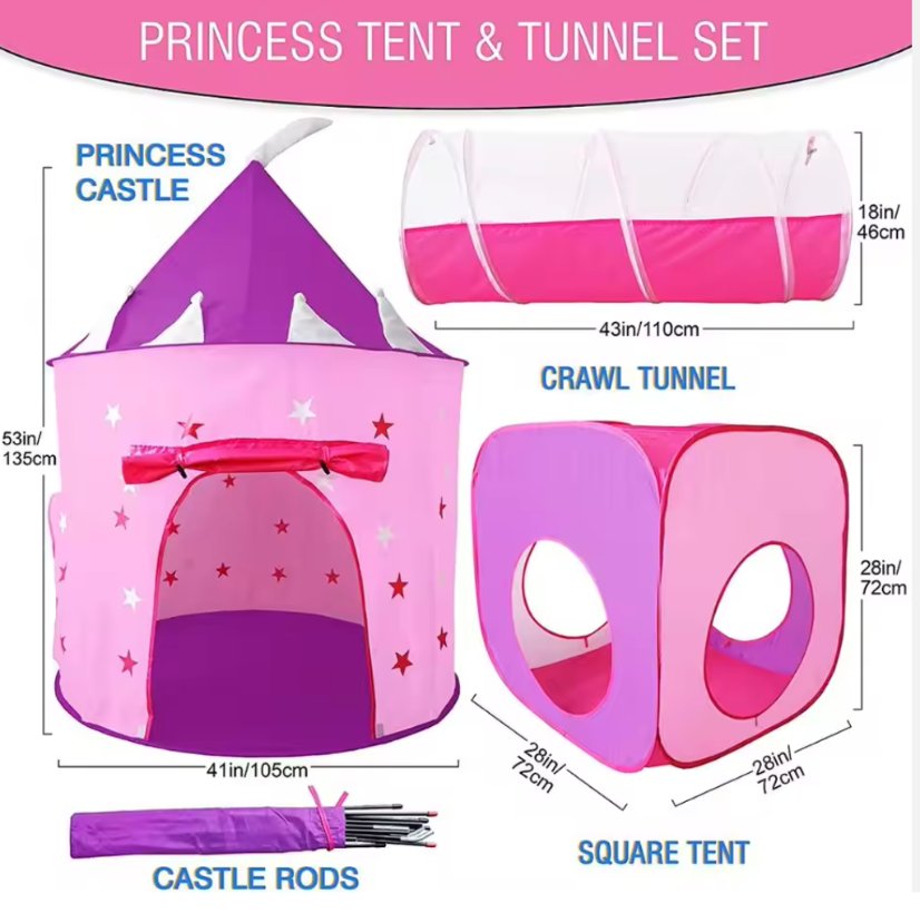 Kids Play House Kids Tunnel Set PJS-004