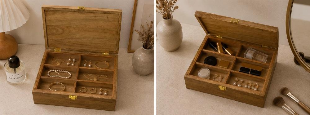 Jewelry Box Double‑Layer Deep‑Cavity Storage Box