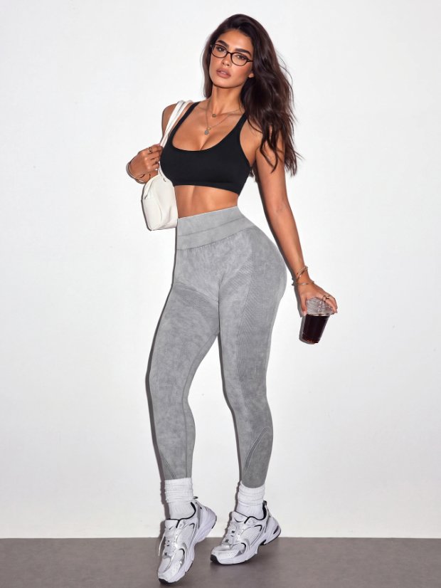 Yoga pants Seamless High-Waist Tummy-Control Yoga Leggings