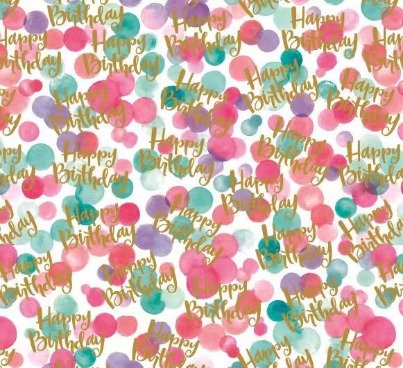 Birthday gift wrapping paper Assorted Birthday Print Gift Wrapping Paper