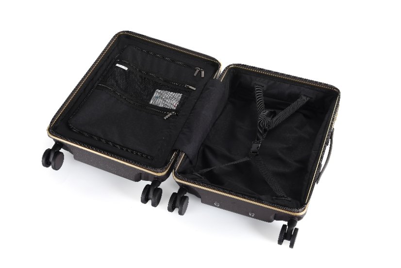 PC Material PC 923 Leather‑Grain, Gold Aluminum‑Frame