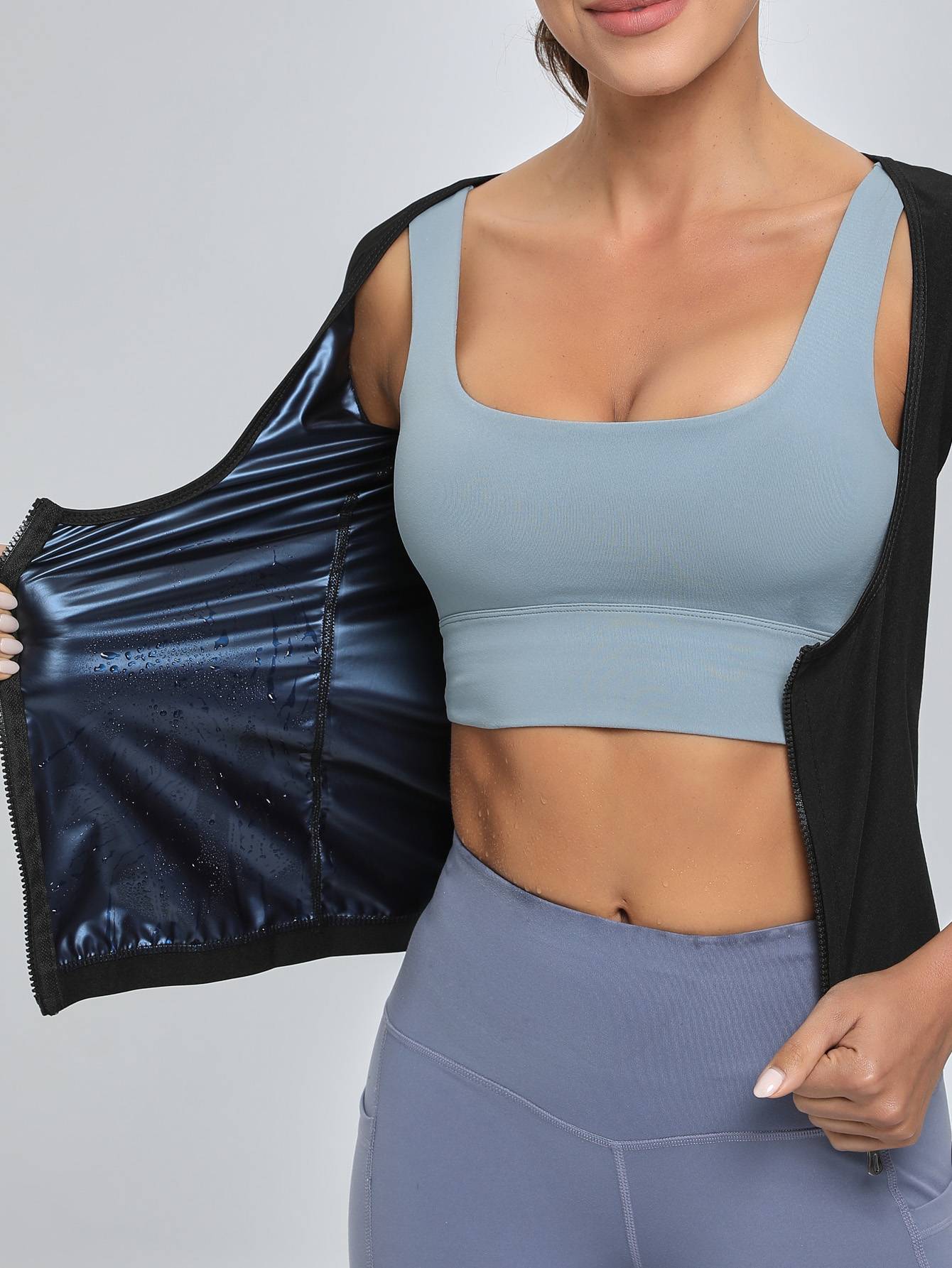 Activewear Zip Long Sleeve Top
