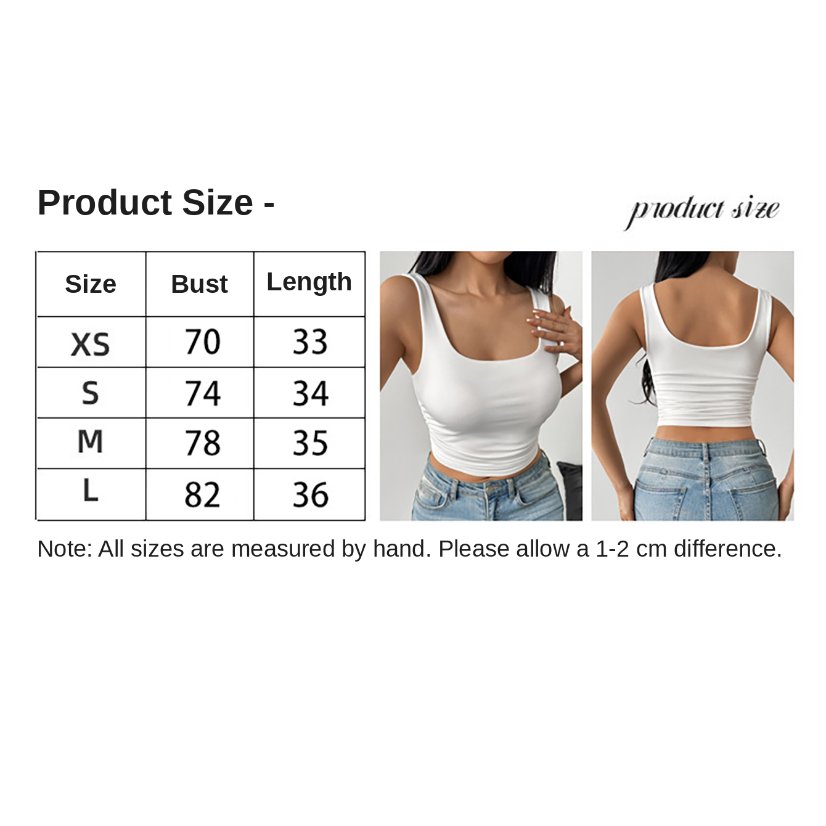 Tops 979 Square-Neck Cropped Stretch Tank Top