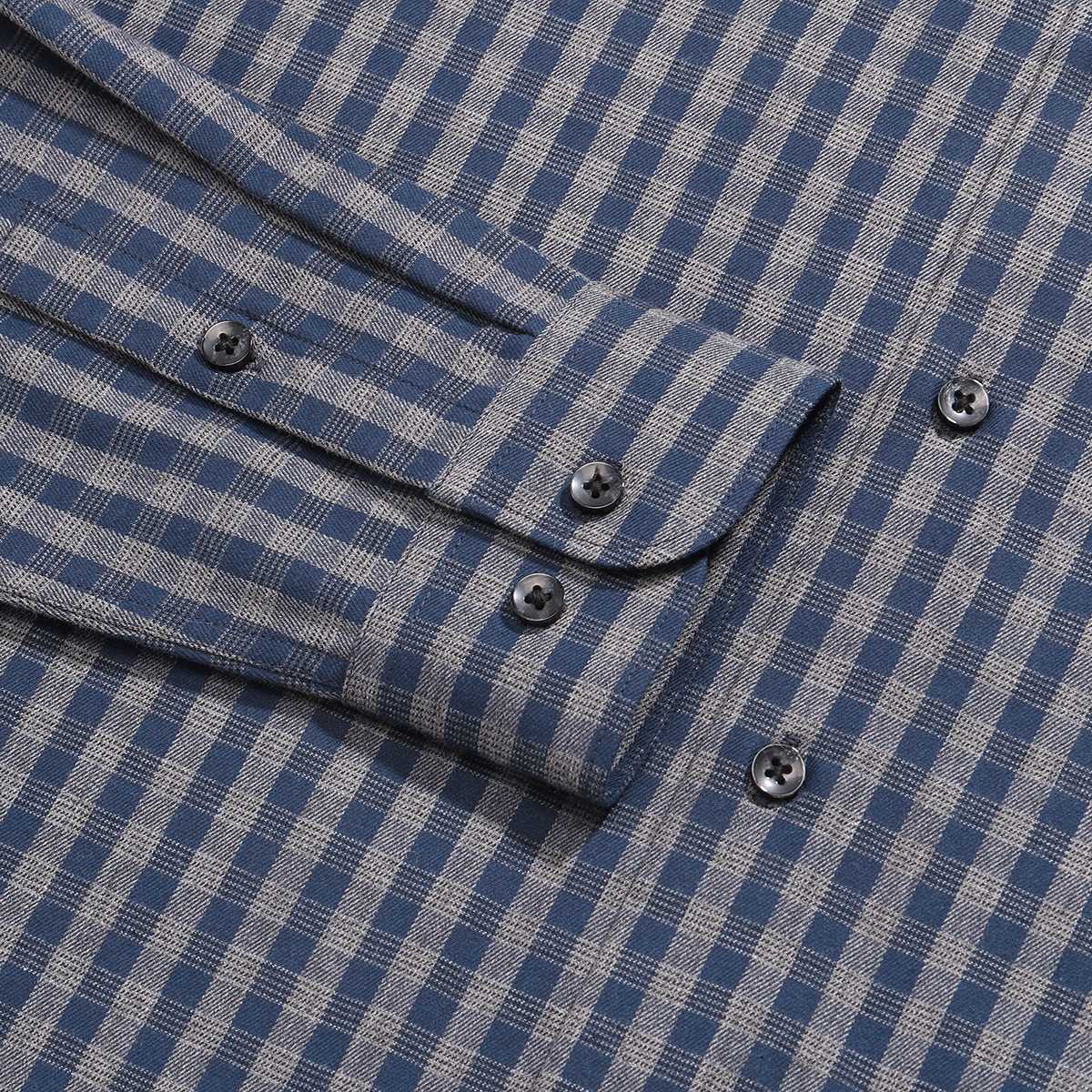 Casual Shirt Blue Check Shirt