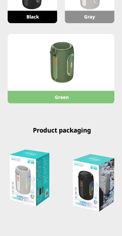 Portable Outdoor Bluetooth Speaker KP-592 Wireless Bluetooth Speaker