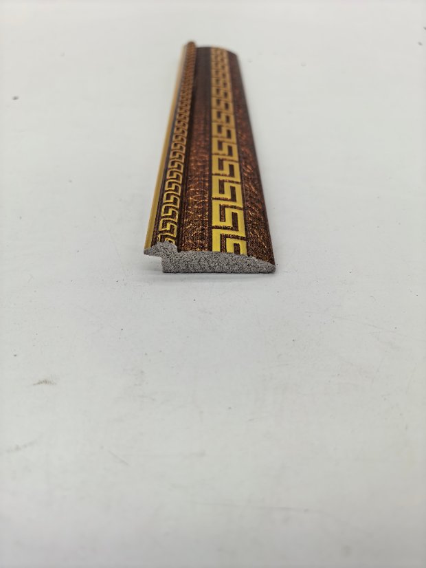 decor line PS European Greek Key Gold Embossed Molding Trim, Luxury Wall Border Line