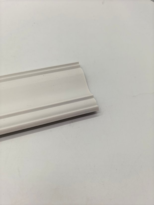 cornice PS Double Side Vertical Rib Large Curved Recessed Wall Panel, White 3D Decorative Slat