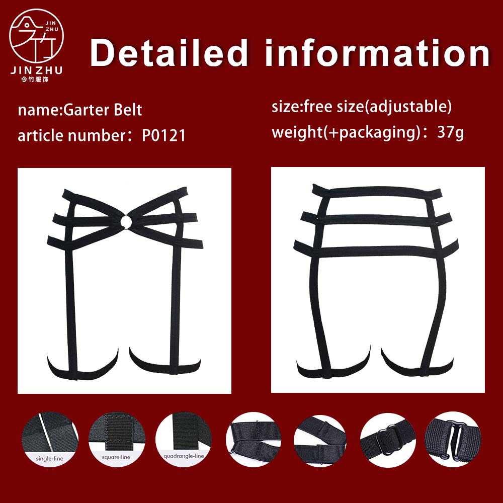 女士下衣 Black Waist-Hip-Thigh Harness – Multi-Strap Adjustable Body Binding