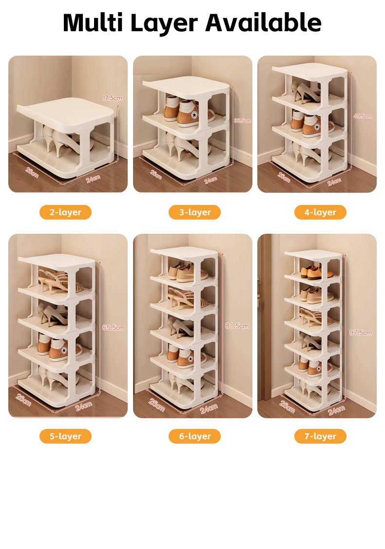 Narrow Shoe Rack Vertical Narrow Shoe Organizer