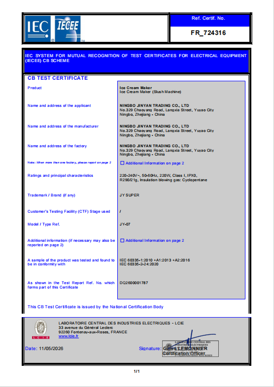 Certificate 1