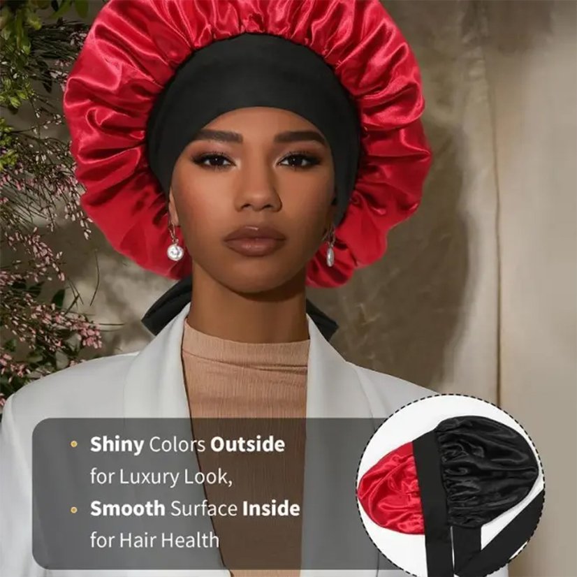 Bonnet Double-Layer Tie-Up Sleep Bonnet
