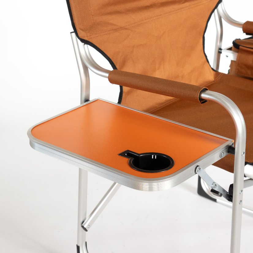 Beach Chair Flat - aluminum tube Director's Chair with a Tabletop,ice bag