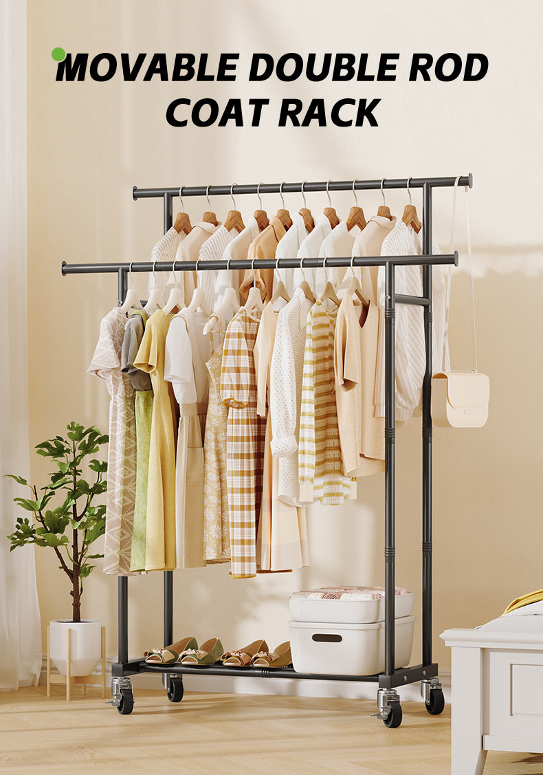 Garment Rack Double Rail Garment Rack