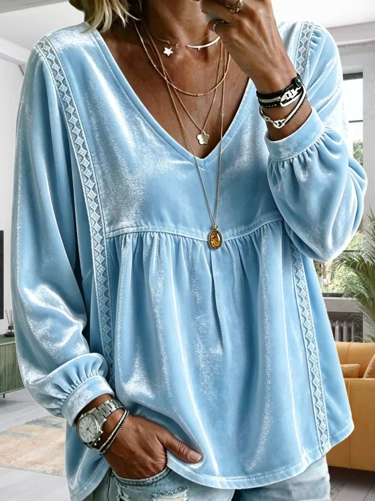 Women's tops European and American Women's Tops