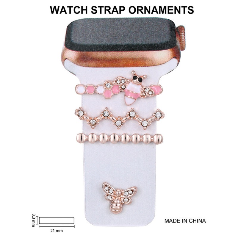 Watch strap decorative ring Rhinestone Decorative Strap Charms for Apple Watch / Samsung / Huawei