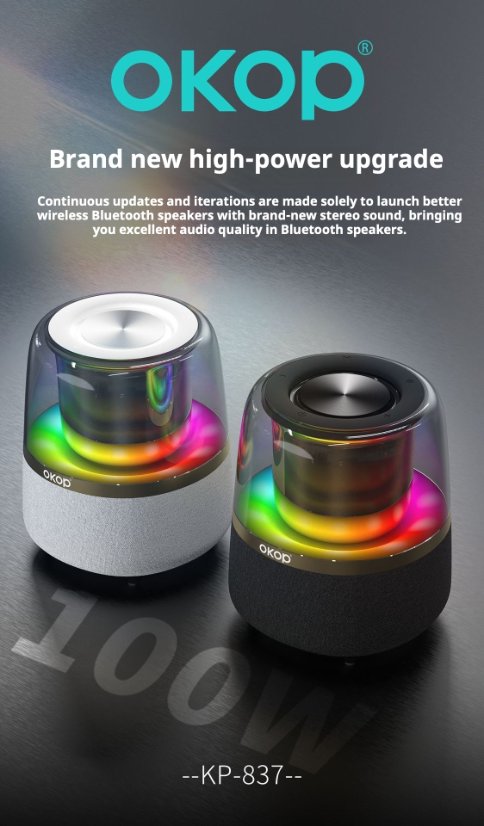 Portable Outdoor Bluetooth Speaker KP-837 Wireless Bluetooth Speaker
