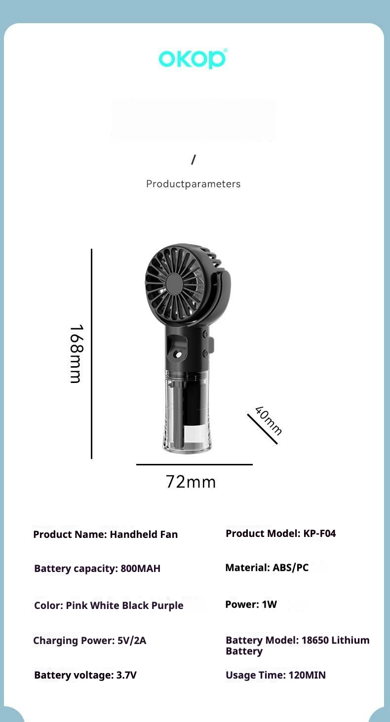 Fan KP-F04 Handheld misting fan