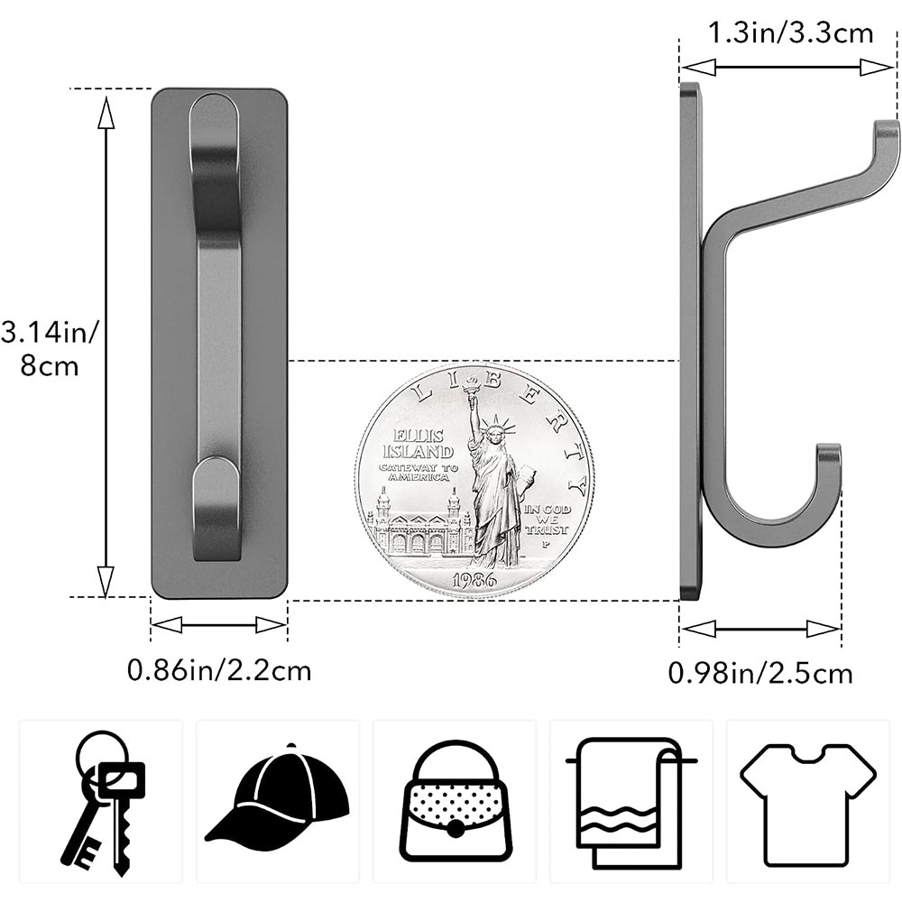 Indoor Storage Heavy-duty adhesive hook