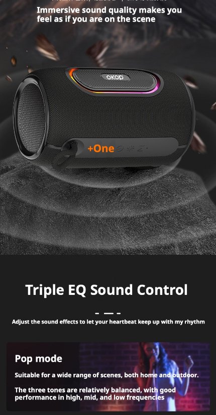 Portable Outdoor Bluetooth Speaker KP-592 Wireless Bluetooth Speaker