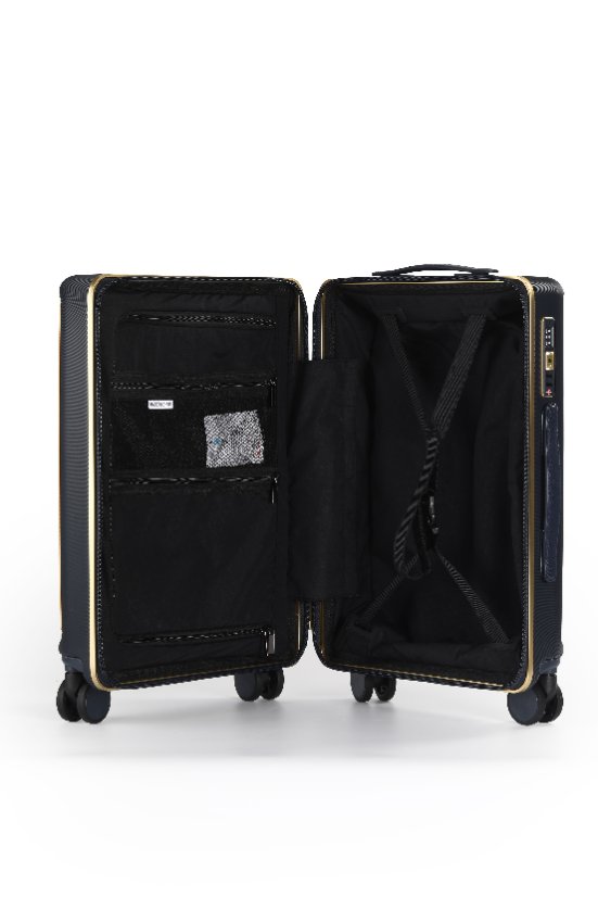 PC Material PC 922 Diagonal‑grain shell with gold aluminum frame
