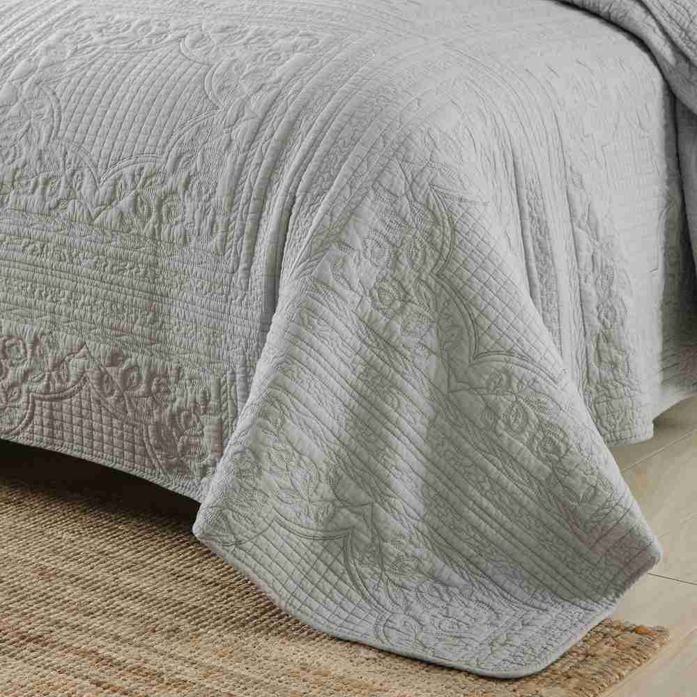 3-Piece Sets Encrypted Quilting Quilt Set Square Flower