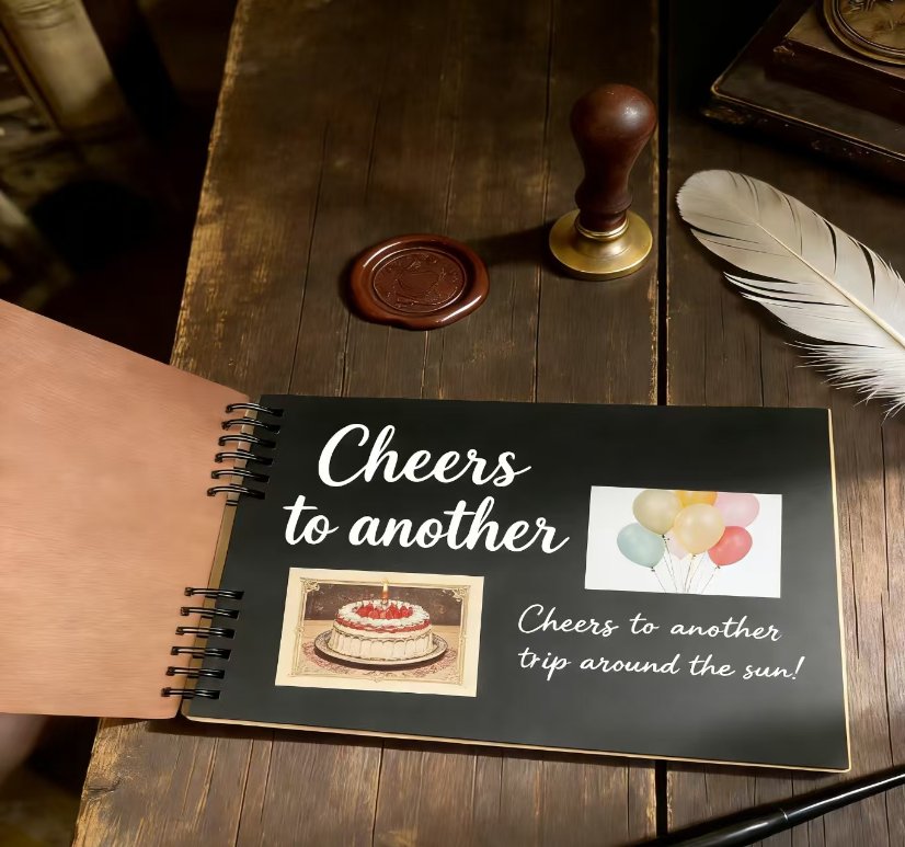 Personalized Photo Album Happy Birthday Book