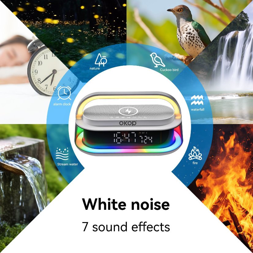 Wireless Charging Bluetooth Speaker KP-575 Wireless Charging Bluetooth Speaker