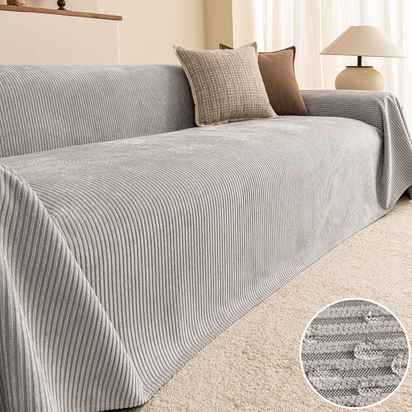Waterproof Sofa Covers Upgraded Vertical Stripe Sofa Throw