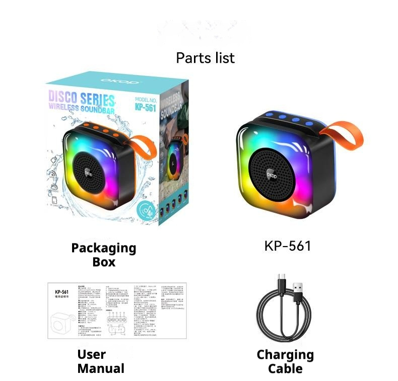 Portable Outdoor Bluetooth Speaker KP-561 Wireless Bluetooth Speaker