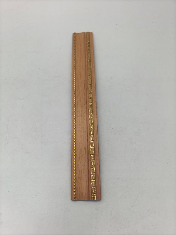 decor line PS Single Side Hui Pattern & Beaded Molding, New Chinese Gold Highlight Frame Trim