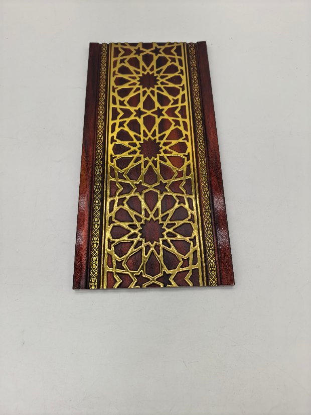 decor line PS Arabic Window Lattice Gold Foil Molding, Geometric Pattern Frame Trim