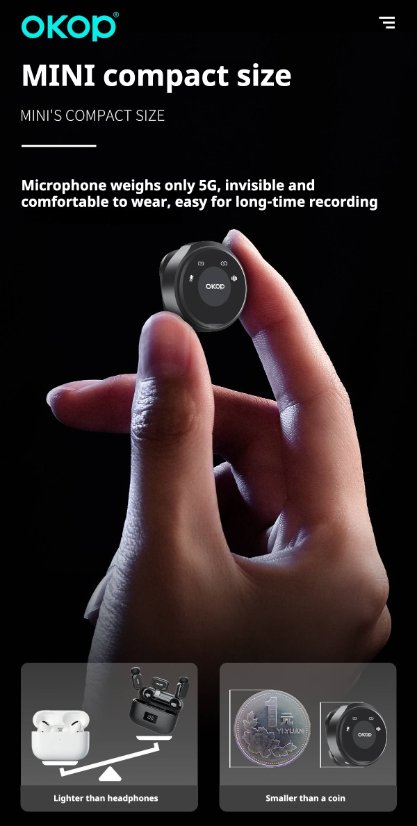 Lapel Microphone KP-M115/116/117/118/119/120