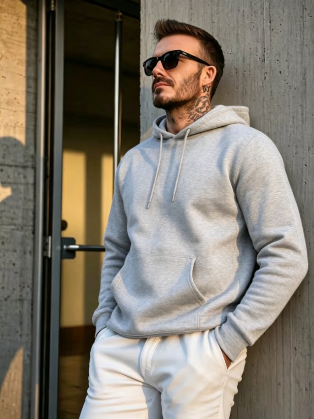 Jacket DS02 Hooded Solid Sweatshirt