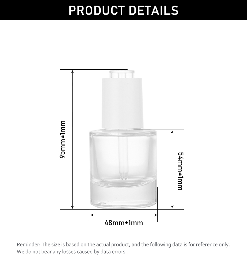 frasco cuentagotas 30ml Minimalist Press-Type Dropper Bottle for Essential Oil