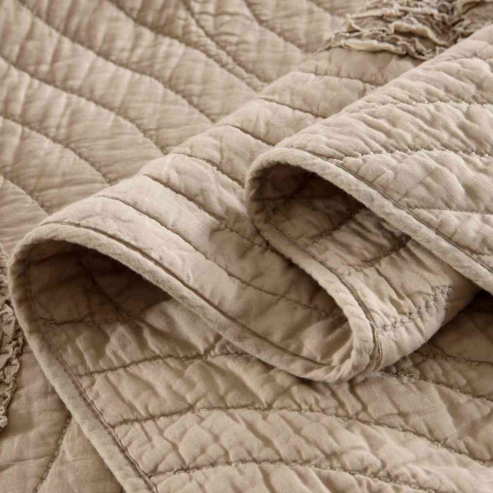 3-Piece Sets Encrypted Quilting Quilt Set Circular Pattern