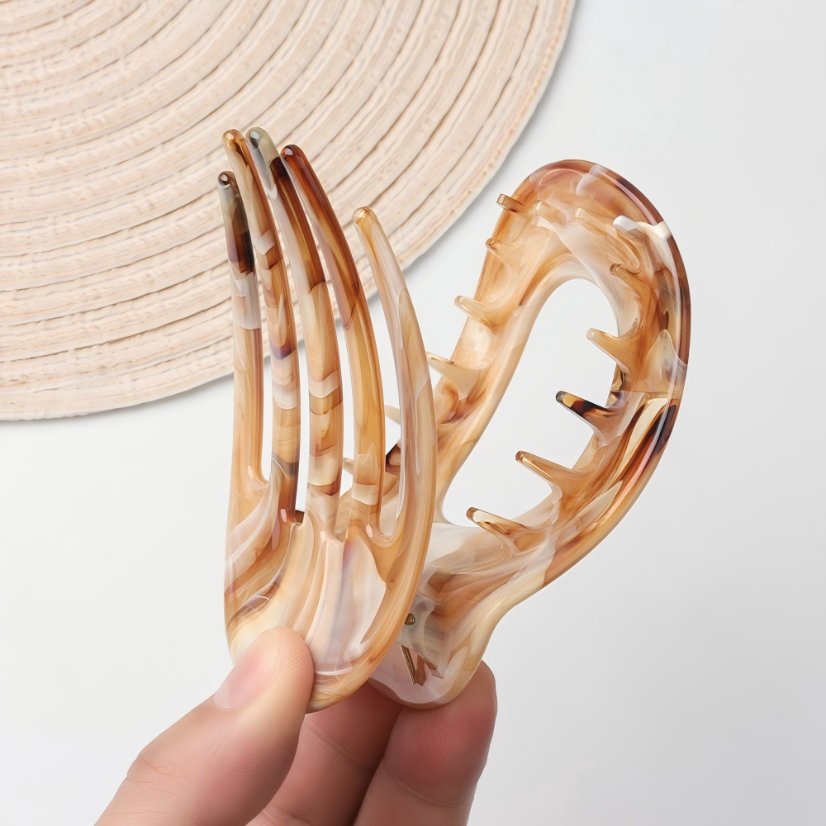 Snap Clip New Style Oval Claw Clip for Women, Non-Pressure Arc Duckbill Clip, Elegant Updo Hair Clip