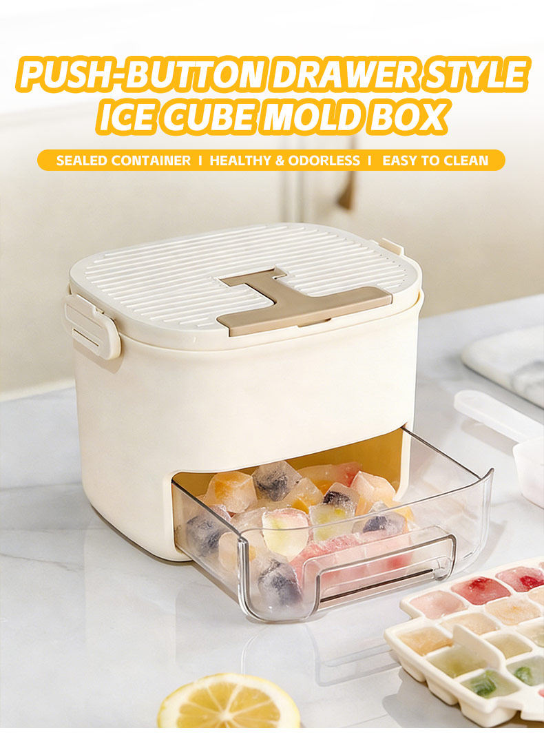 Press-Type Ice Cube Mold Box  Press-Type Ice Cube Mold Box