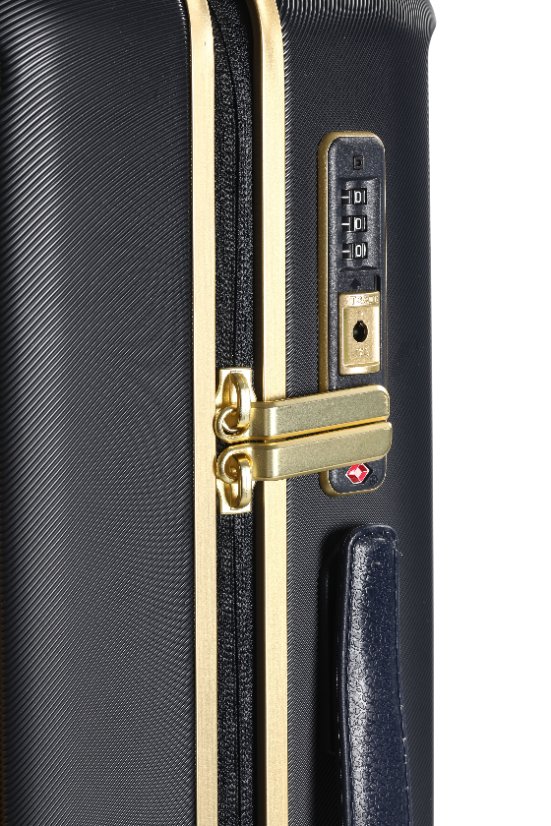 PC Material PC 922 Diagonal‑grain shell with gold aluminum frame