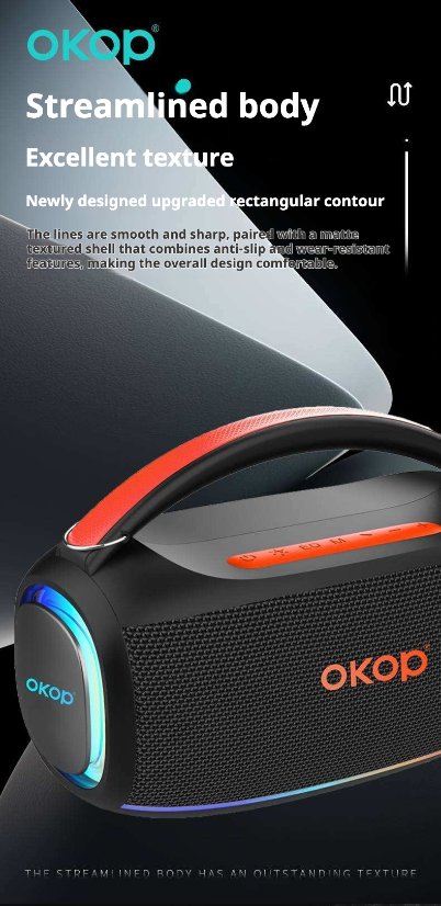 Portable Outdoor Bluetooth Speaker KP-804 Wireless Bluetooth Speaker