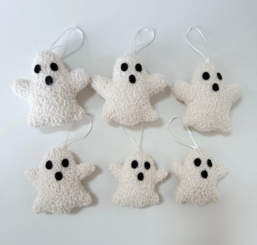 Ghost-shaped ornament Plush Ghost Hanging Ornament