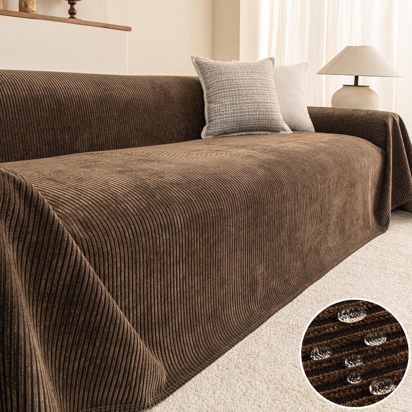 Waterproof Sofa Covers Upgraded Vertical Stripe Sofa Throw