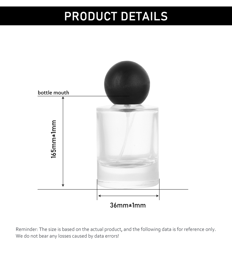 frasco de perfume 30ml / 50ml Spherical Spray Perfume Bottle