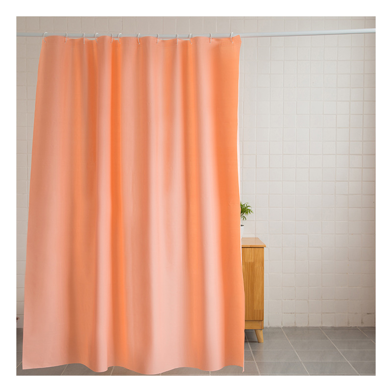 Solid Color PEVA Shower Curtain Thickened Solid Color Shower Curtain