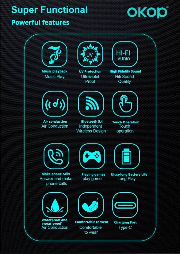 Smart glasses KP-Y101 Smart bluetooth grasses